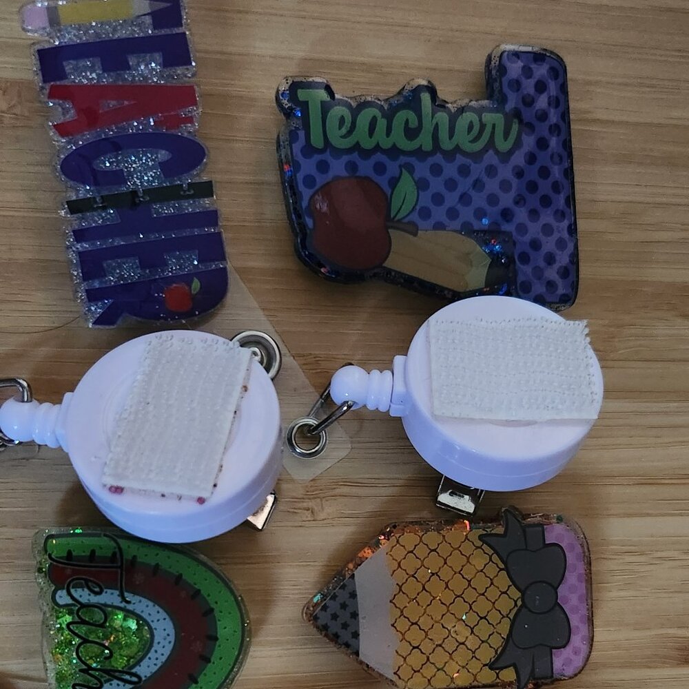 Teacher related badge reels